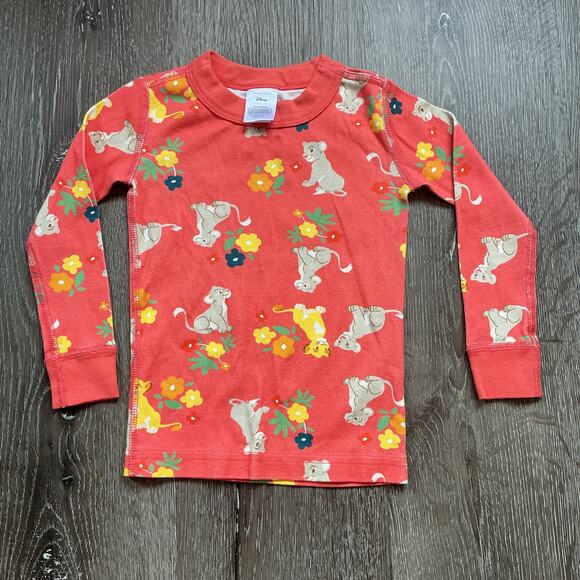 Hanna Andersson‎ Orange Lion King Long John PJ Pajama Set Size 90 (3T) - Picture 7 of 8